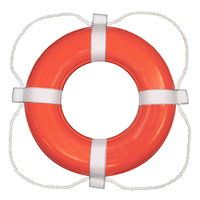 Taylor Made Foam Ring Buoy - 24" - Orange w/White Rope